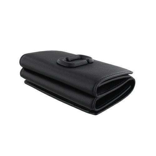 MARC JACOBS マークジェイコブス 三つ折り財布 ブラック レザー MARC JACOBS(マーク ジェイコブス)｜【公式】THE LEATHER TRIFOLD