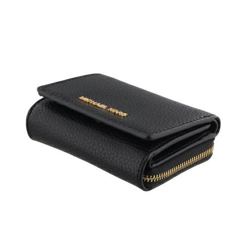 マイケルコース 三つ折り財布 レディース EMPIRE ペブルドレザー トライフォールド ブラック MICHAEL KORS 32S4G8ED8L 001 BLACK