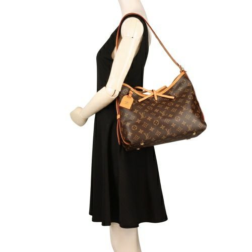 ルイヴィトン ショルダーバッグ レディース モノグラム キャリーオール NM PM ブラウン LOUIS VUITTON M46203