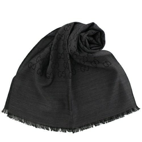 グッチ マフラー メンズ レディース ネイビー GUCCI 570603 3G200 4068