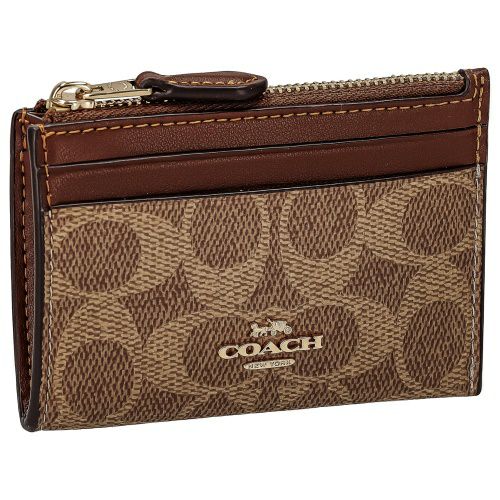 コーチ パスケース レディース ミニ スキニー ID ケース ブラック