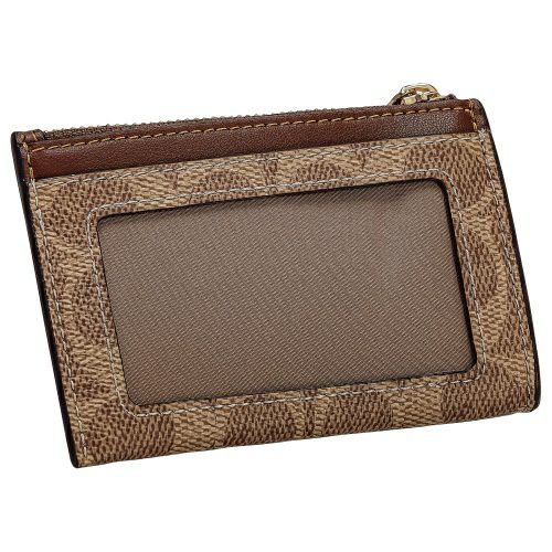 コーチ アウトレット コインケース カードケース レディース ミニ スキニー シグネチャー ブラウン COACH OUTLET CW870 IMXHE タン/ブラウン