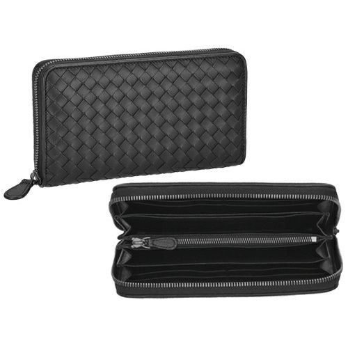 ボッテガヴェネタ 長財布 メンズ イントレチャート ブラック BOTTEGA