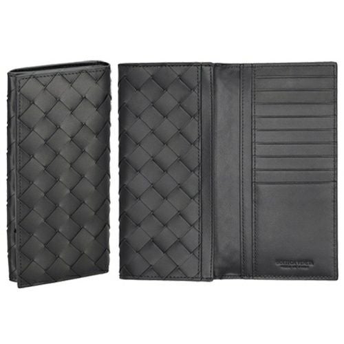 ボッテガヴェネタ 長財布 メンズ イントレチャート ブラック BOTTEGA VENETA 635567 V3US1 8803