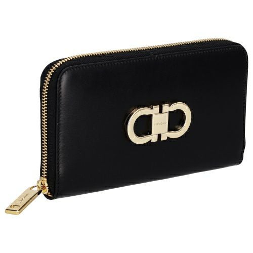 フェラガモ 長財布 チェーンウォレット レディース ダブルガンチーニ