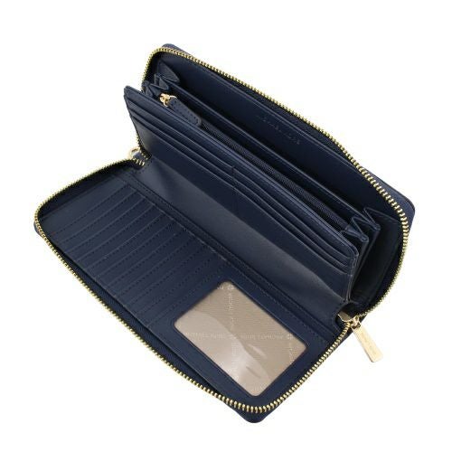 マイケルコース 長財布 レディース ジェット セット トラベル ネイビー