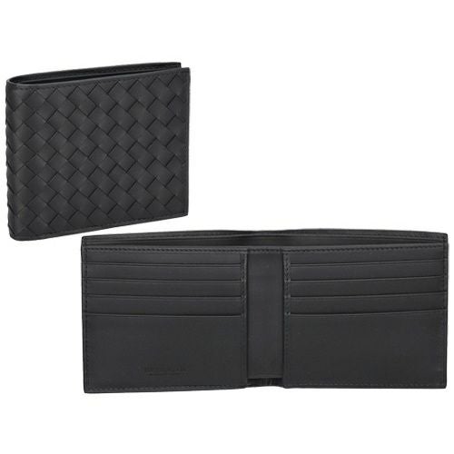 ボッテガヴェネタ 二つ折り財布 メンズ イントレチャート ブラック