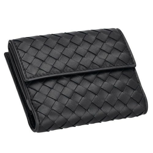 ボッテガヴェネタ 二つ折り財布 メンズ イントレチャート ブラック
