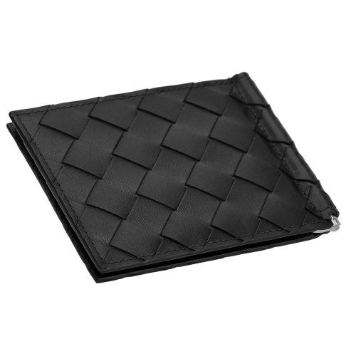 ボッテガヴェネタ 二つ折り財布 メンズ イントレチャート ブラック