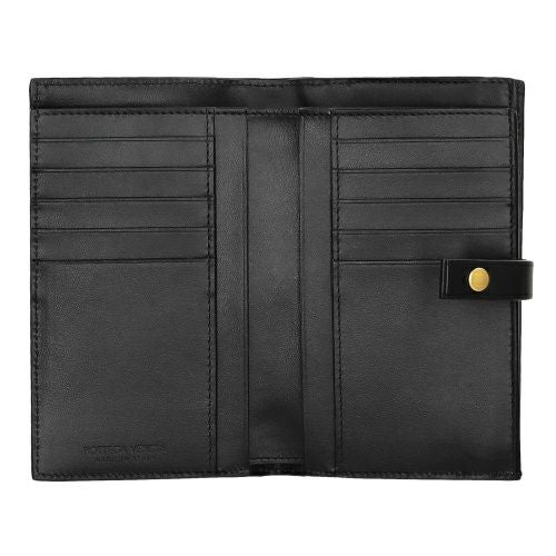 ボッテガヴェネタ 二つ折り財布 メンズ イントレチャート ブラック BOTTEGA VENETA 609070 V3UH2 8425