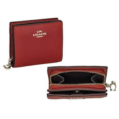 コーチ アウトレット 二つ折り財布 レディース ペブルド レザー C