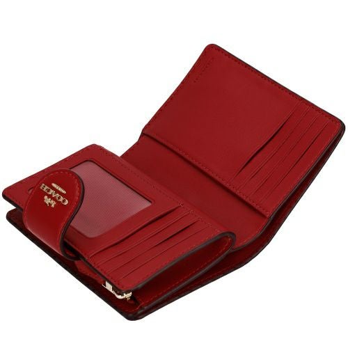 コーチ アウトレット 二つ折り財布 レディース シグネチャー ブラウン