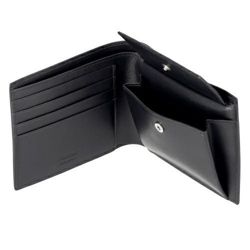 【良品】Salvatore Ferragamo ブラック二つ折り財布 金具 フェラガモ 二つ折り財布 メンズ ブラック FERRAGAMO 661329 NERO