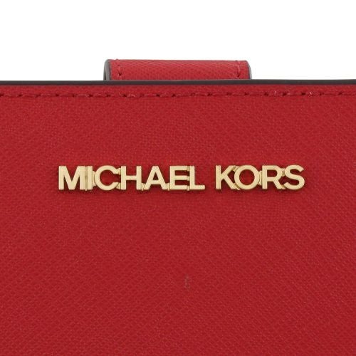 マイケルコース 二つ折り財布 レディース JET SET TRAVEL レッド MICHAEL KORS 35F7GTVF2L BRIGHT RED