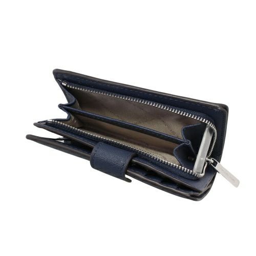 マイケルコース 二つ折り財布 レディース JET SET TRAVEL ネイビー