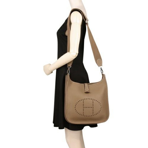 エルメス エブリンIII PM エトゥープ シルバー金具 W刻印 ショルダーバッグ レディース ブラウン HERMES Evelyne3 PM