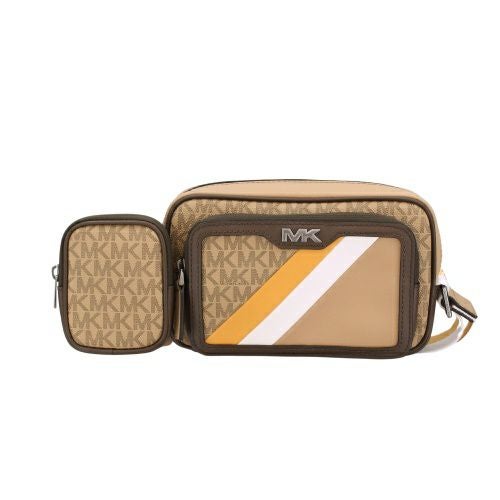 マイケルコース ショルダーバッグ メンズ リビングトン ストライプ