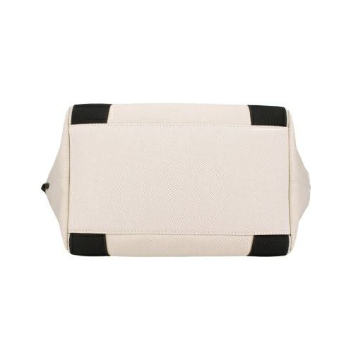 バレンシアガ トートバッグ ハンドバッグ レディース ビアリッツ スモール トートバッグ Biarritz ホワイト BALENCIAGA 805118 2ABBN 9260 BEIGE/BLACK