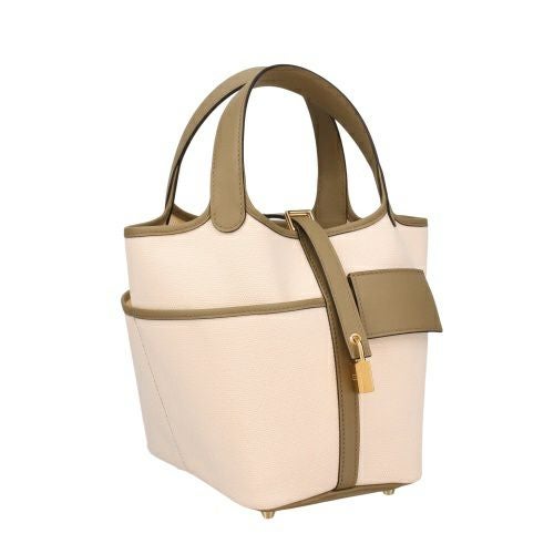 エルメス ピコタンPM カーゴ トワルゴエラン/スイフト ゴールド金具 B