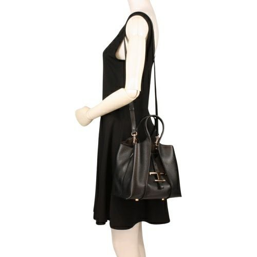 トッズ ハンドバッグ レディース T タイムレス ブラック TOD'S