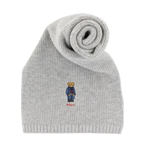 Polo Ralph Lauren ポロ ラルフ ポロベア グレー マフラー ポロ ラルフローレン マフラー メンズ レディース グレー POLO