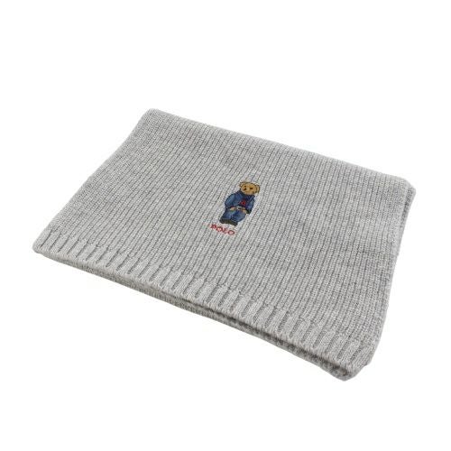 ポロ ラルフローレン マフラー メンズ レディース グレー POLO