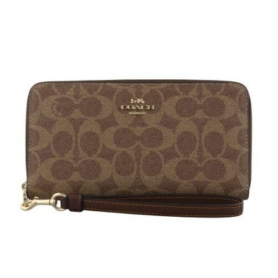コーチ アウトレット COACH 長財布 レディース カーキ サドル 2 C4452 