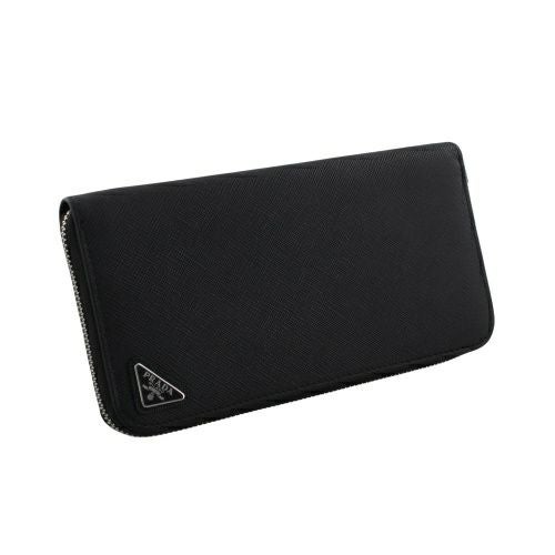 プラダ 長財布 メンズ サフィアーノ トライアングルロゴ ブラック PRADA 2ML317 QHH F0002 NERO