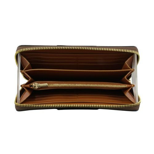 新品 コーチ COACH 長財布 ロング ジップ アラウンド ウォレット ゴールド/ブラウン/ダークマゼンタ コーチ アウトレット 長財布 レディース ロング ジップ アラウンド