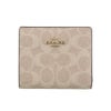 コーチ アウトレット 二つ折り財布 レディース スナップ ウォレット・シグネチャー キャンバス ベージュ COACH OUTLET CW789 IMXDM サンド/チョーク