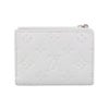 ルイヴィトン 二つ折り財布 レディース モノグラム アンプラント ポルトフォイユ・リサ ホワイト LOUIS VUITTON M12674 スノー