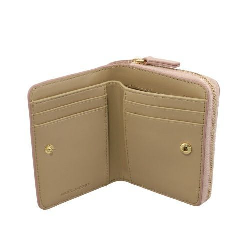 マークジェイコブス 二つ折り財布 レディース ザ レザー コンパクト ウォレット ミニ ピンク Marc Jacobs 2R3SMP044S10 624 ROSE
