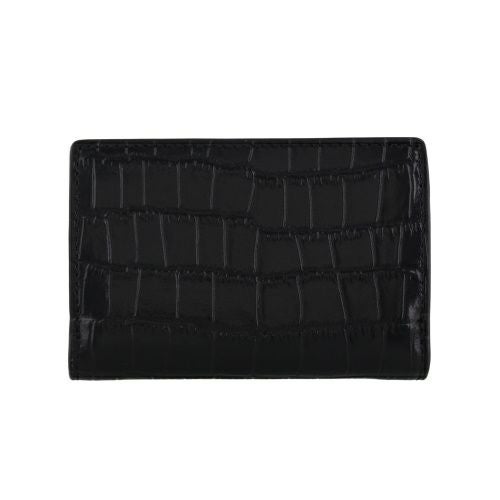 コーチ アウトレット 三つ折り財布 レディース マイクロ ウォレット ブラック COACH OUTLET CU914 SVDTV