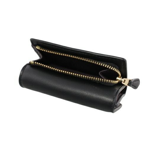 コーチ アウトレット 三つ折り財布 レディース マイクロ ウォレット・シグネチャー キャンバス ブラック COACH OUTLET CW804 IMXAQ