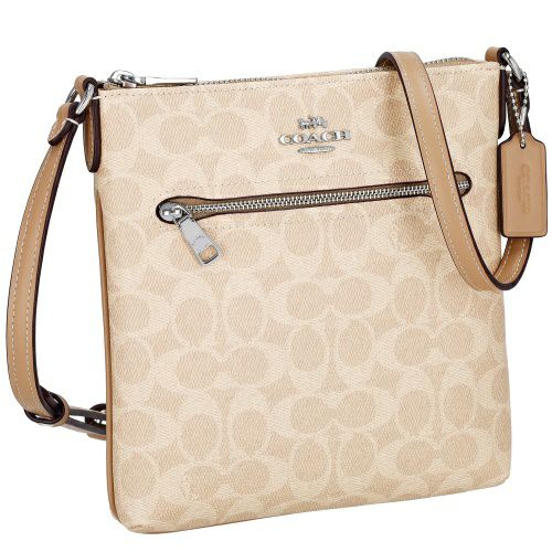 【新品】コーチ バッグ ショルダーバッグ COACH ミニ ローアン ファイル バッグ・シグネチャー キャンバス・スター アンド スノーフレーク プリント ミニバッグ CN766 IMWD9 (カーキ×サドル/ゴールドマルチ) アウトレット レディース Mini Rowan File Bag Signature Canvas Star and flake Print 公式】コーチアウトレット | ミニ ローアン ファイル バッグ