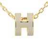 エルメス ネックレス レディース MINI POP H ベージュ HERMES H147992F MARRON GLACE/GD