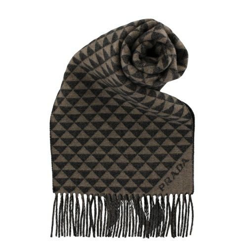 プラダマフラー PRADA（プラダ） マフラー メンズ 2FS057 2FK3 F0H16 ロゴ入り ウール