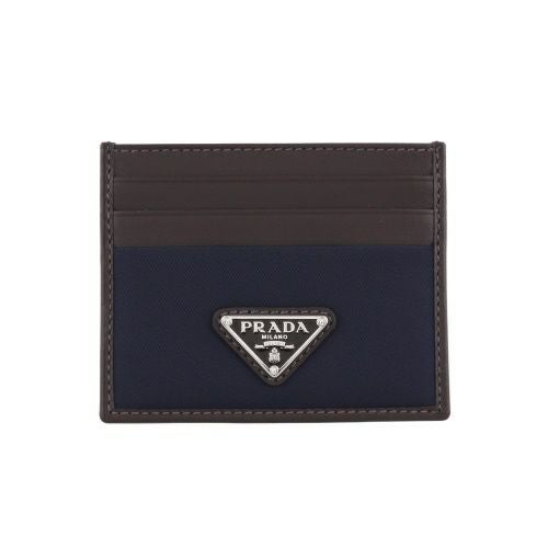 プラダ カードケース メンズ トライアングルロゴ ネイビー PRADA