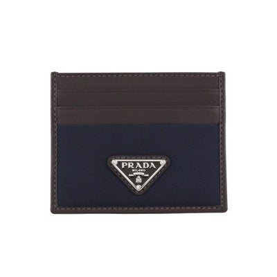 プラダ カードケース メンズ トライアングルロゴ ネイビー PRADA 