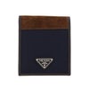 プラダ カードケース メンズ トライアングルロゴ ネイビー PRADA 2MO513 384 F0C1B BLU+CAFFE