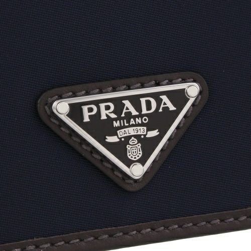 プラダ カードケース メンズ トライアングルロゴ ネイビー PRADA 2MO513 384 F0C1B BLU+CAFFE