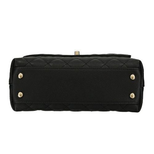 シャネル ハンドバッグ レディース ココマーク ブラック CHANEL A92990