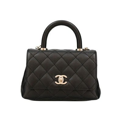 シャネル ショルダーバッグ レディース ココマーク ブラック CHANEL 