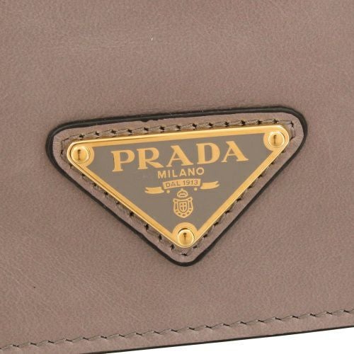 プラダ ショルダーバッグ レディース トライアングルロゴ グレー PRADA