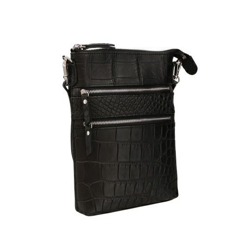 ロダニア ショルダーバッグ レディース クロコダイル ブラック RODANIA RDOC10290BK