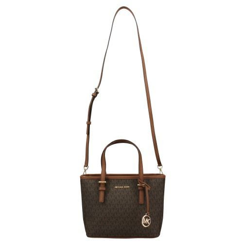 マイケルコース トートバッグ ショルダーバッグ レディース ジェット セット トラベル シグネチャー ブラウン MICHAEL KORS 35T9GTVT0B BROWN