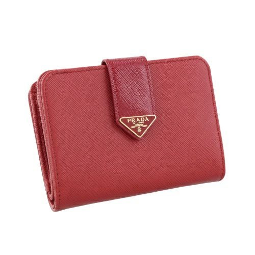 プラダお財布 プラダ 二つ折り財布 レディース サフィアーノ トライアングルロゴ