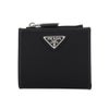 プラダ 二つ折り財布 メンズ サフィアーノ トライアングルロゴ ブラック PRADA 2ML049 2DMH F0002 NERO