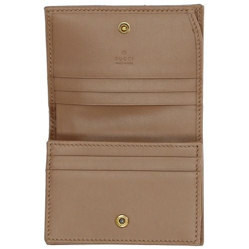 グッチ 二つ折り財布 レディース ダブルG ベージュ GUCCI 466492 DTD1T 5729 ベージュ
