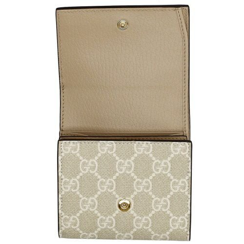 グッチ 二つ折り財布 レディース ダブルG バイカラー ミディアム